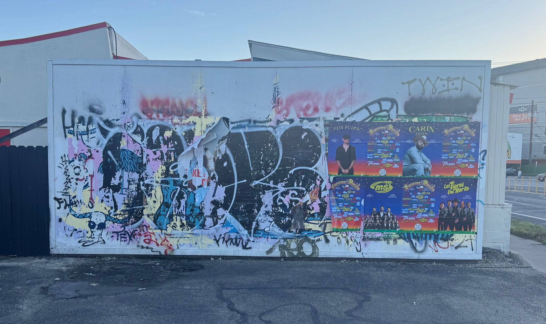 Arch Manning Mural Process Photo 1