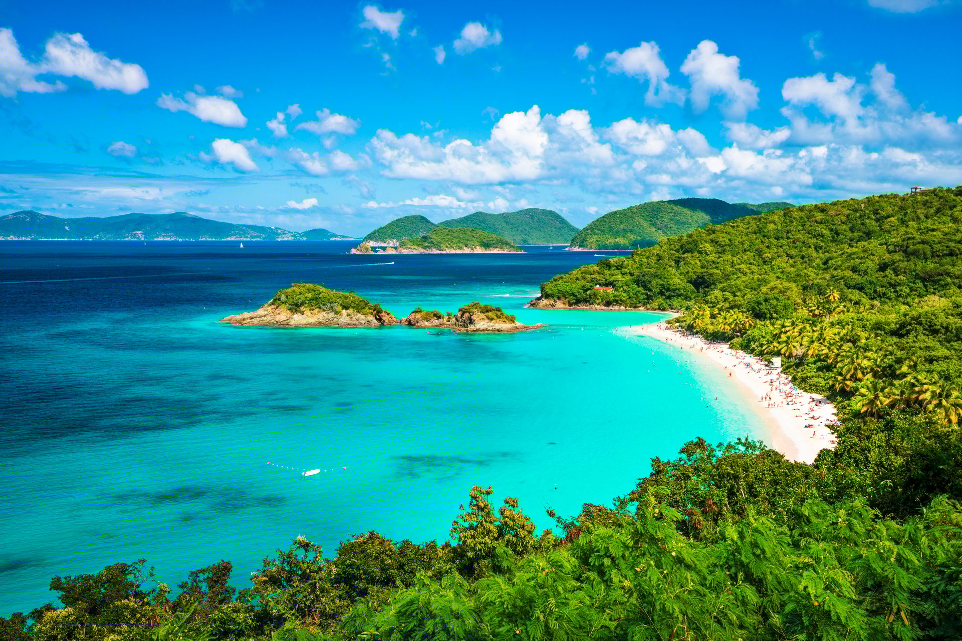 Trunk Bay, St John, United States Virgin Islands.