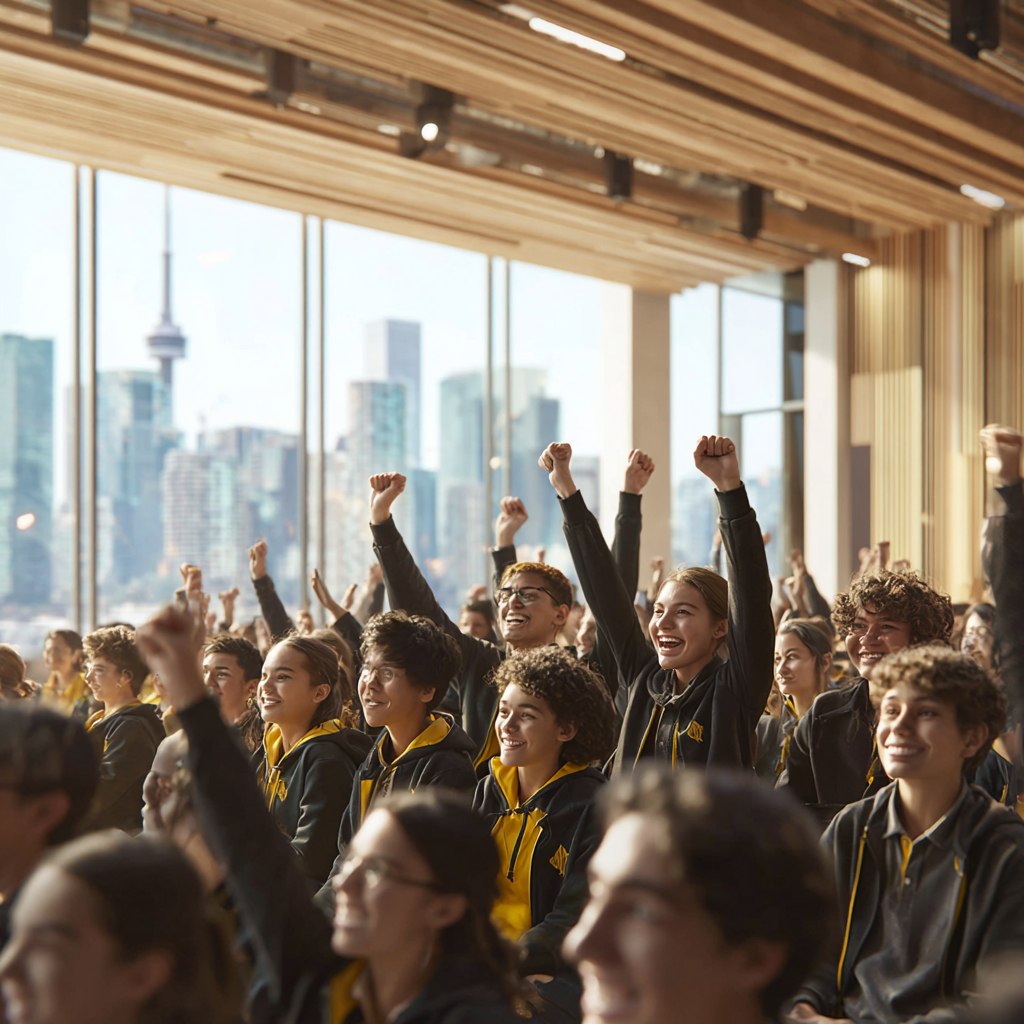 Students celebrating
