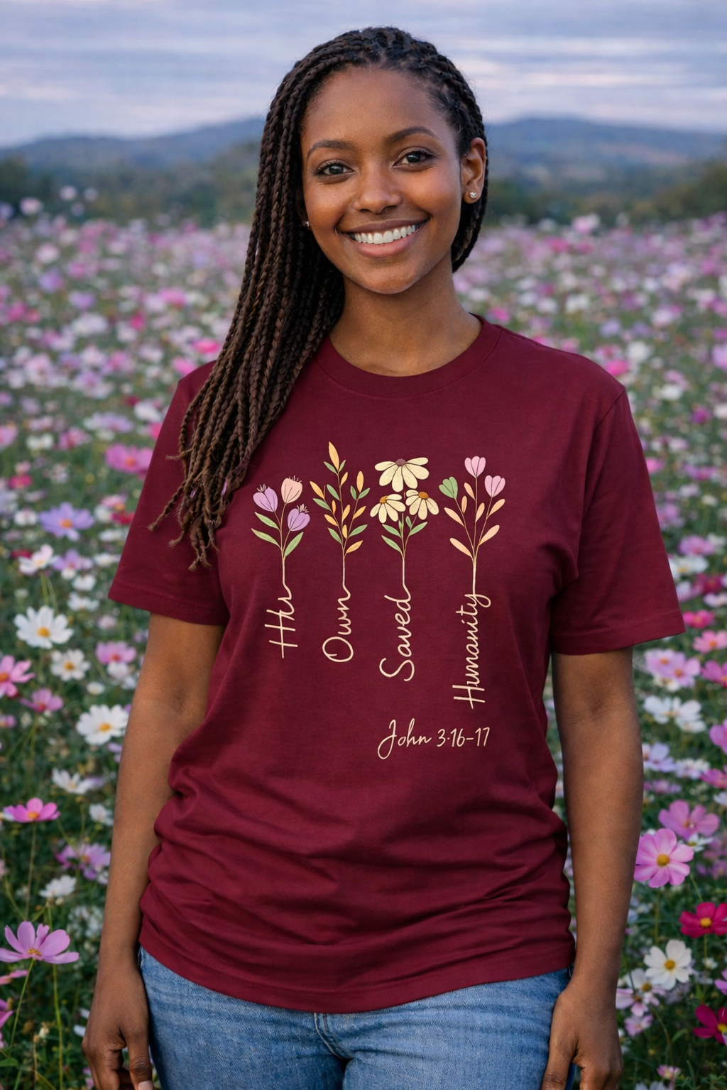 HOSH Women's Faith Tee Maroon