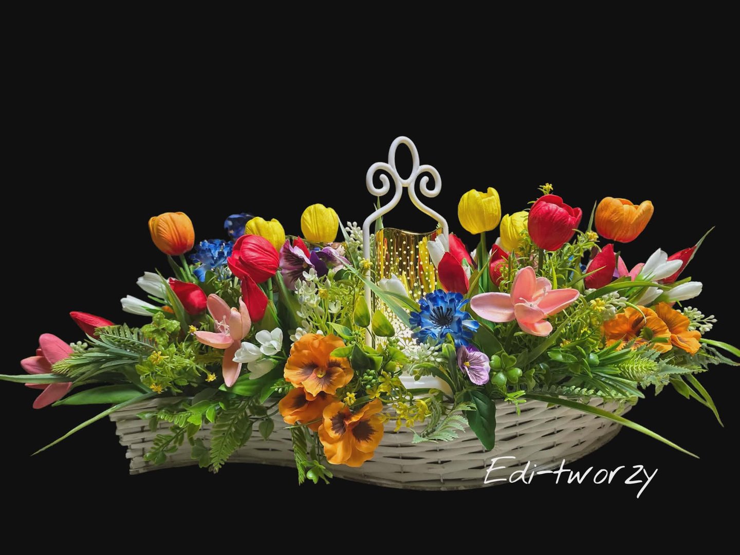 Kompozycja nagrobna fala