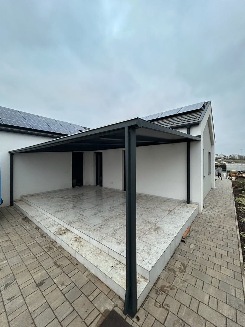 Terasz előtető referencia projekt