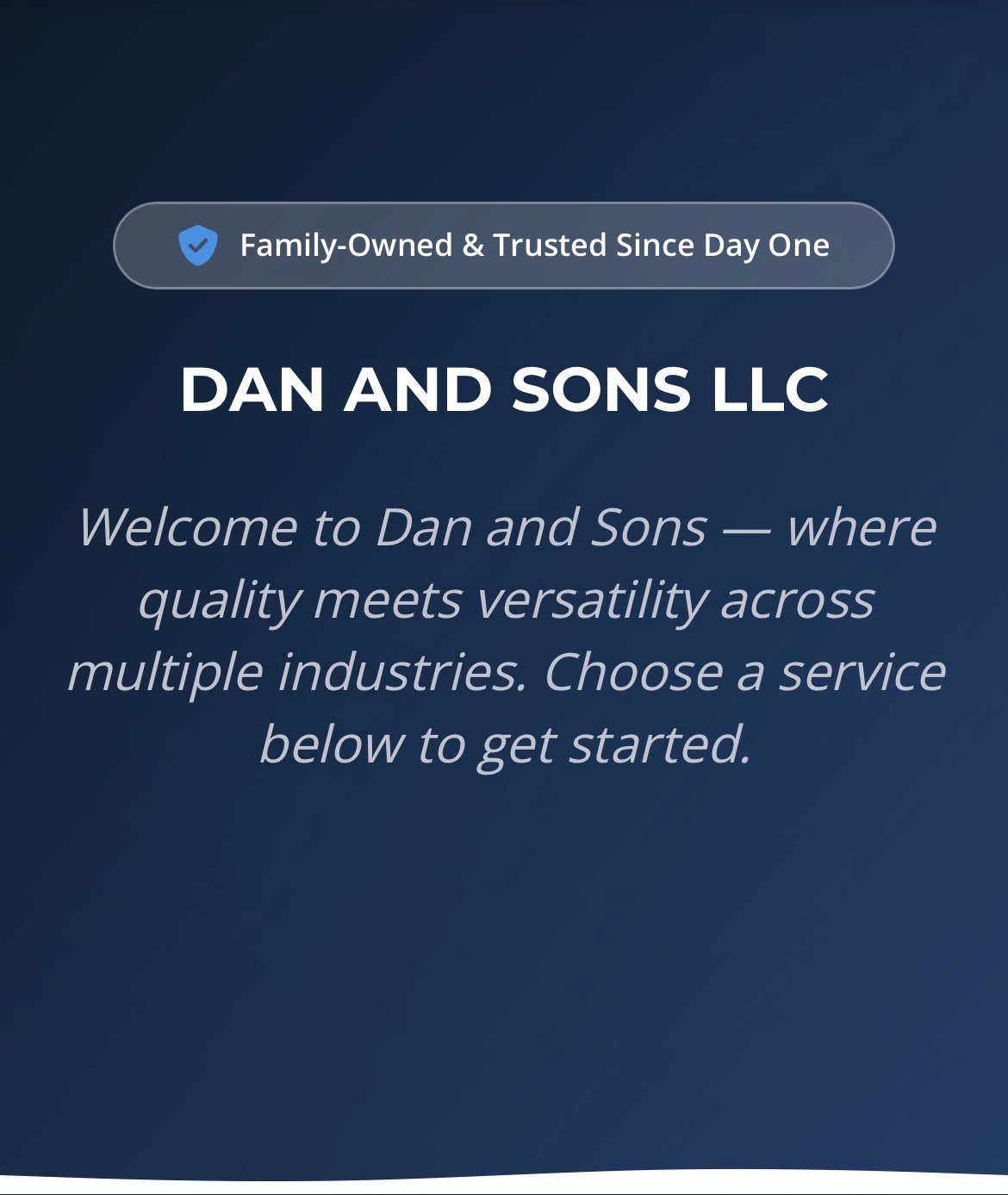 Dan and Sons LLC Hero