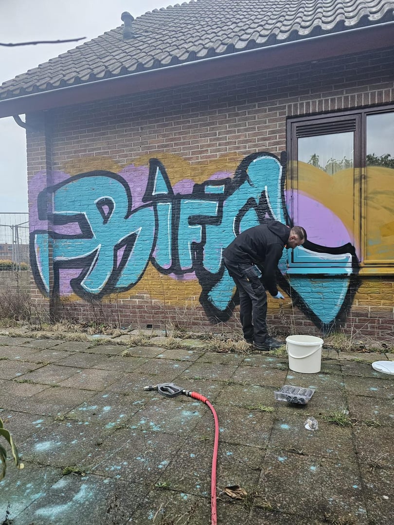 Voor behandeling - vervuild oppervlak
