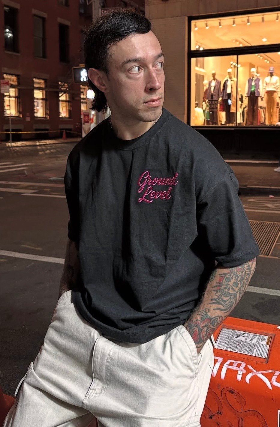 Ground Level NY Black T-Shirt