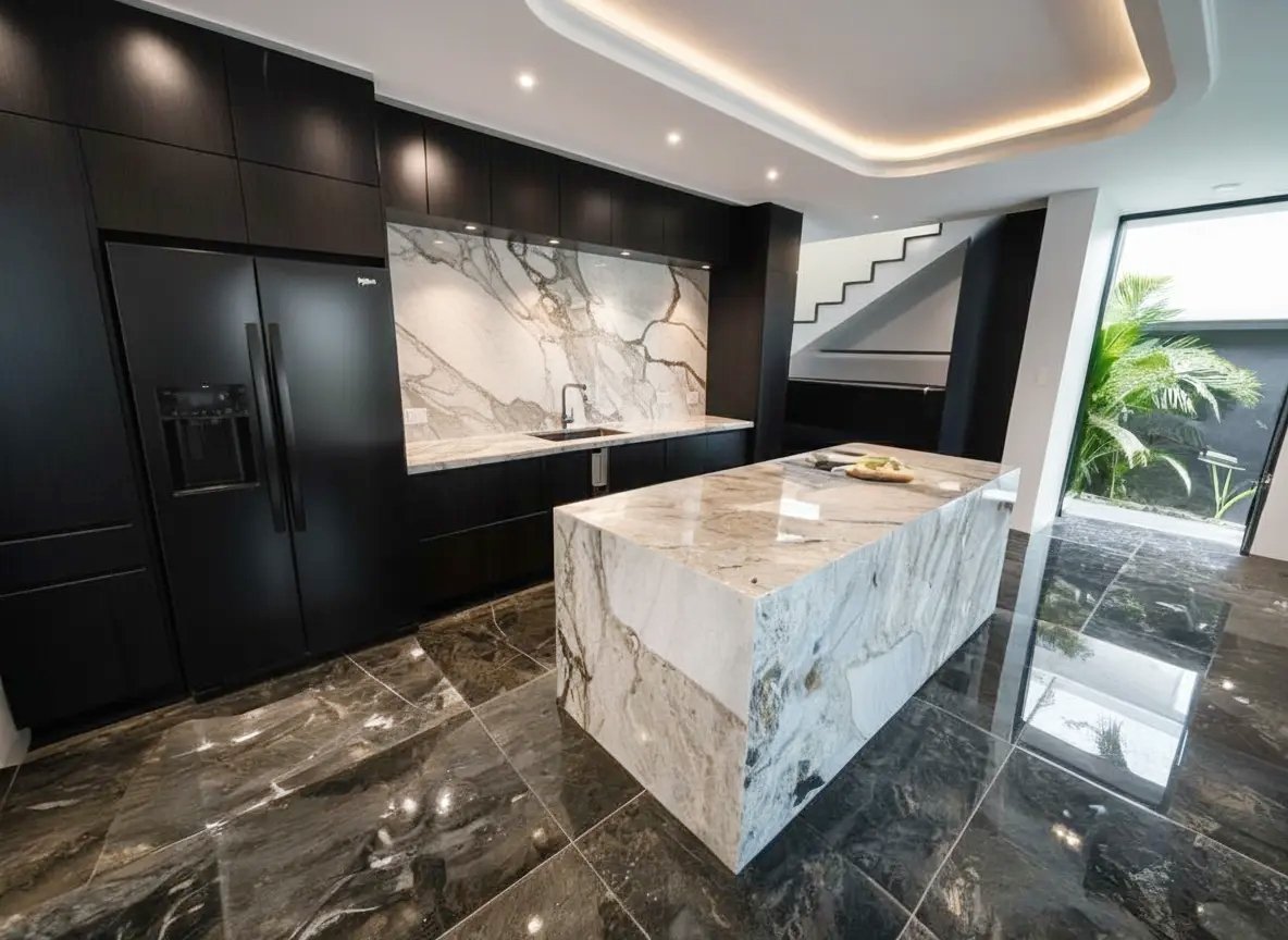 Casa Encino Negro Lineal con Isla IDERA