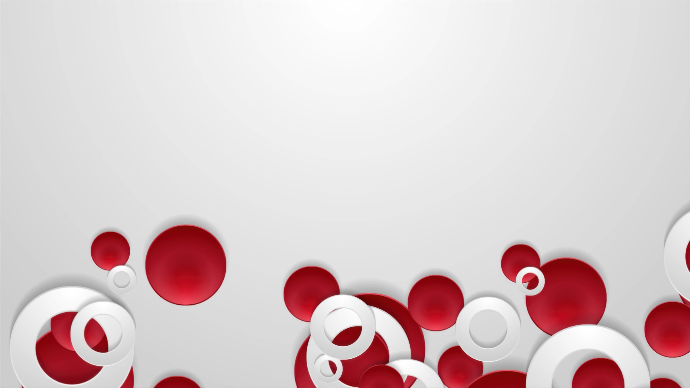 Abstract red grey circles tech background