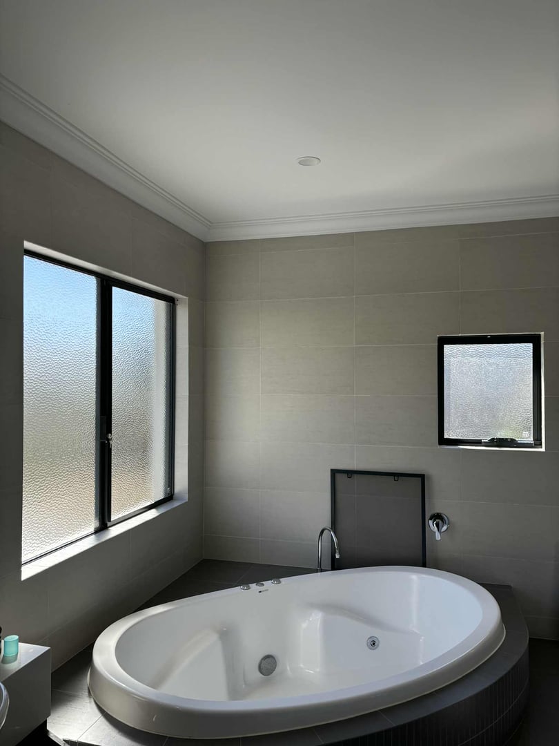 Plantation shutters Perth before after lounge room window treatment upgrade