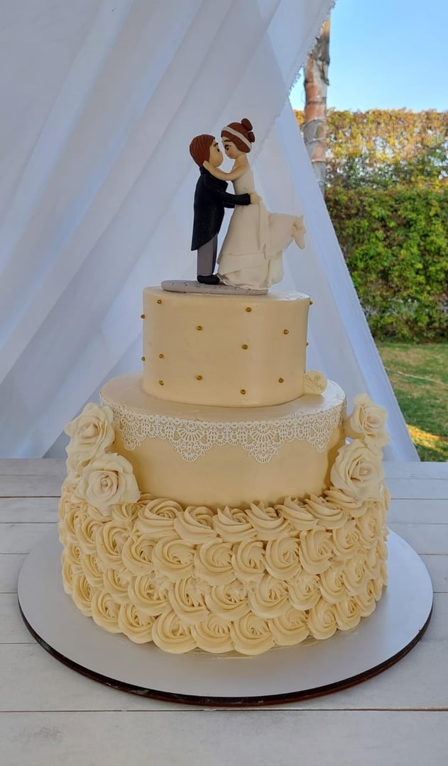 Pastel de boda para novios Pastelería Cinco20