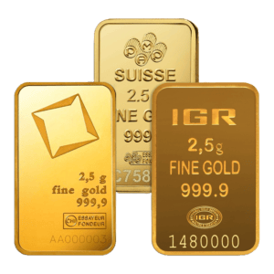 Gold bar 2.5 grams