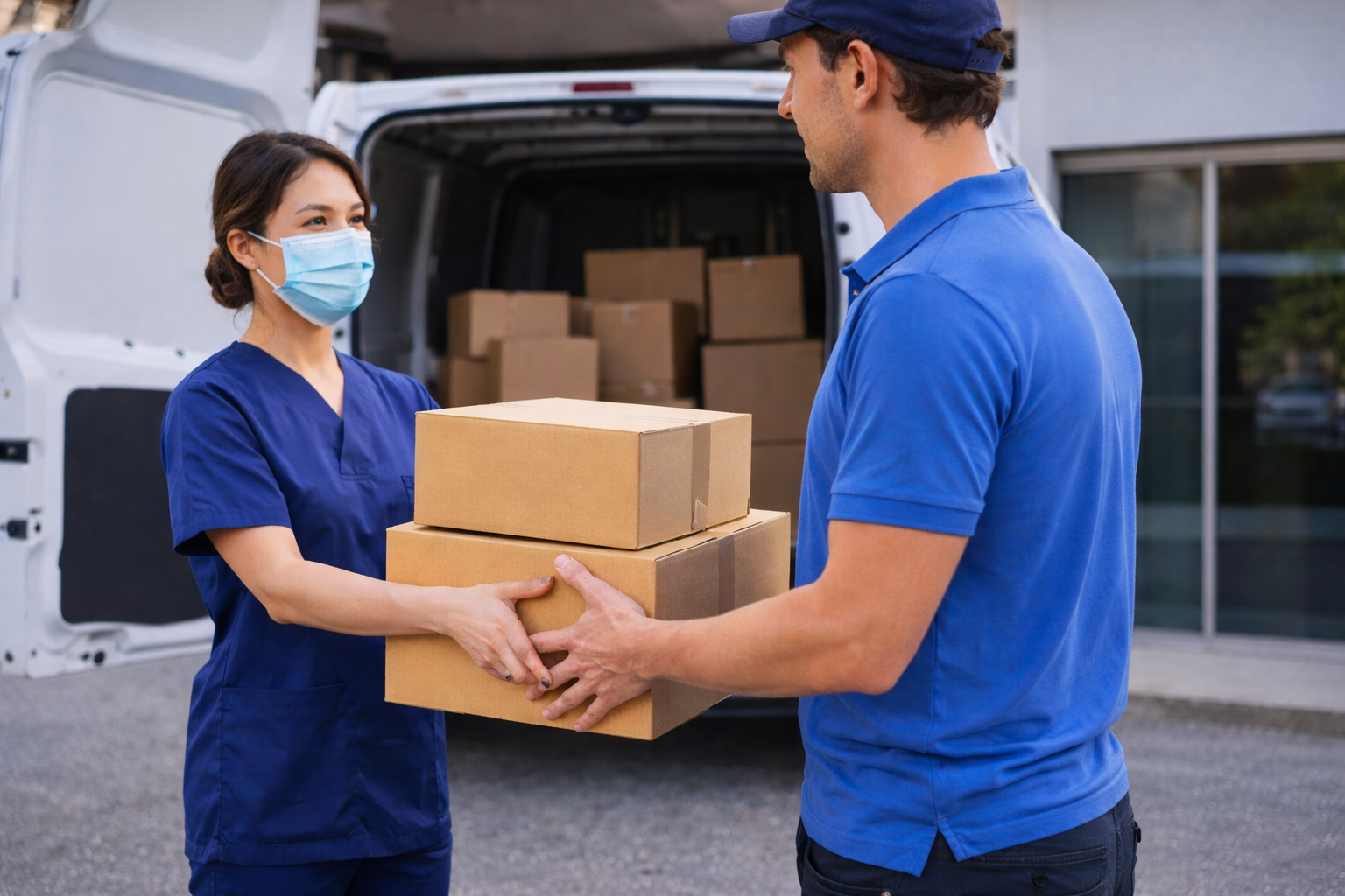 Healthcare and pharmaceutical courier delivery