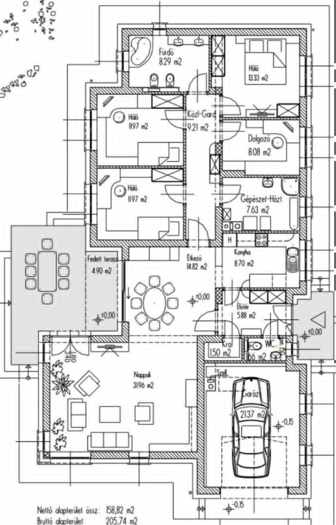 Családi ház alaprajz