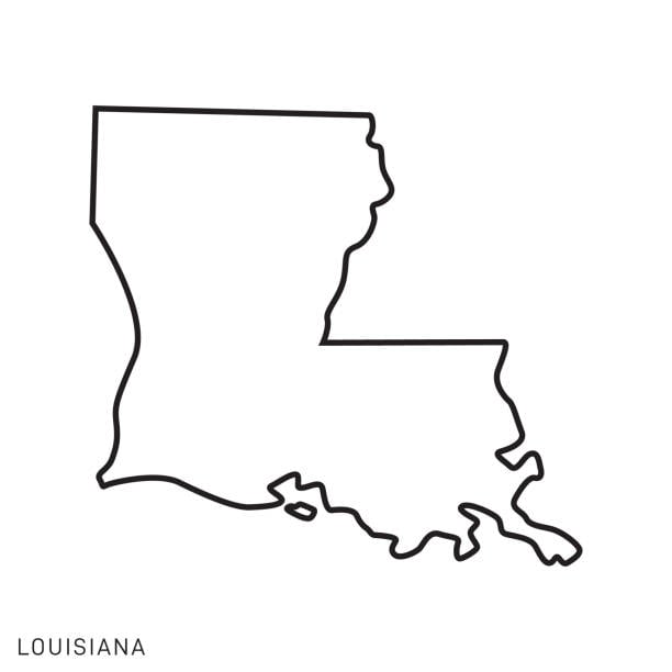 Louisiana state map