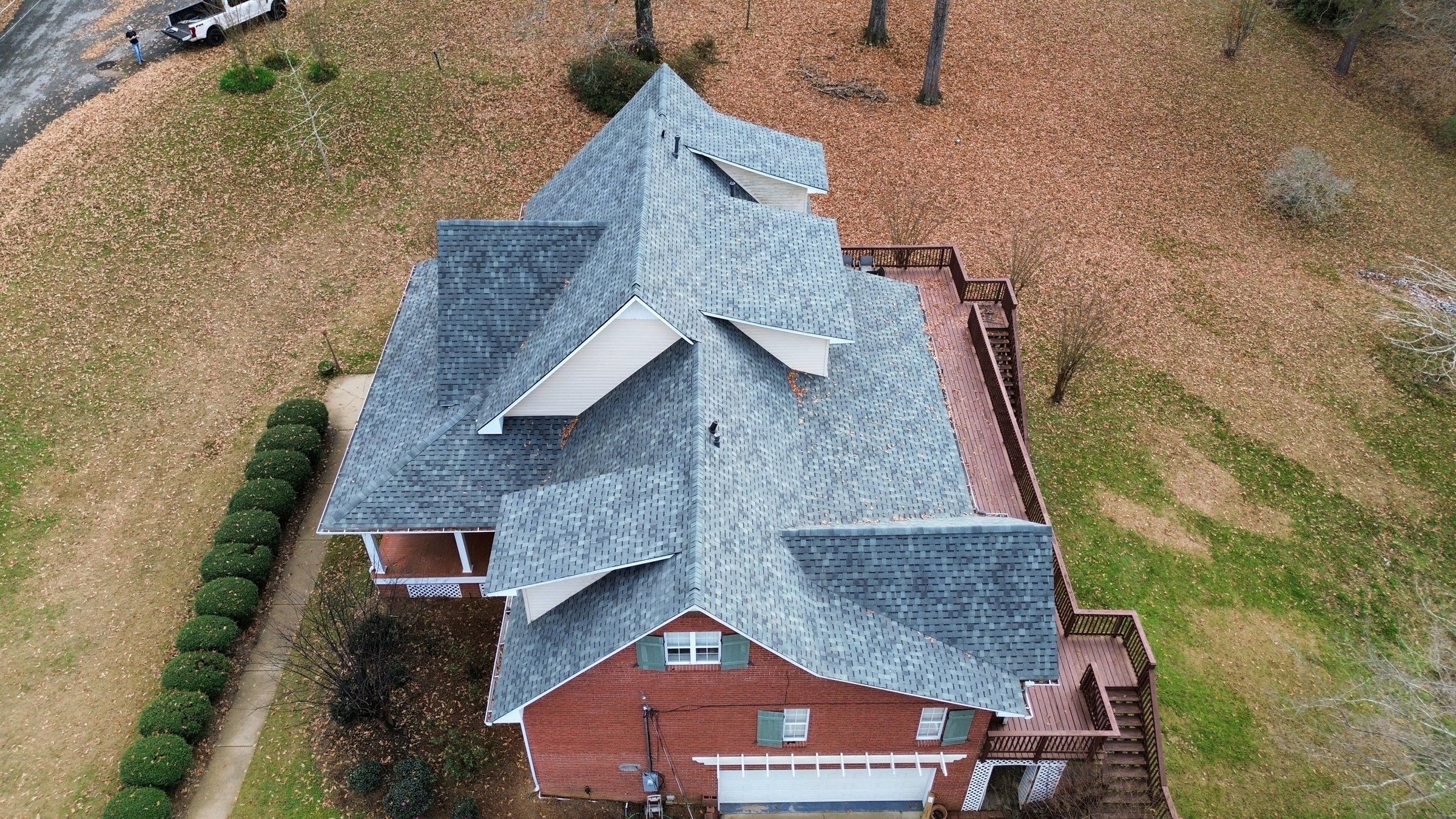 Completed roofing project