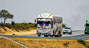 Bus on road