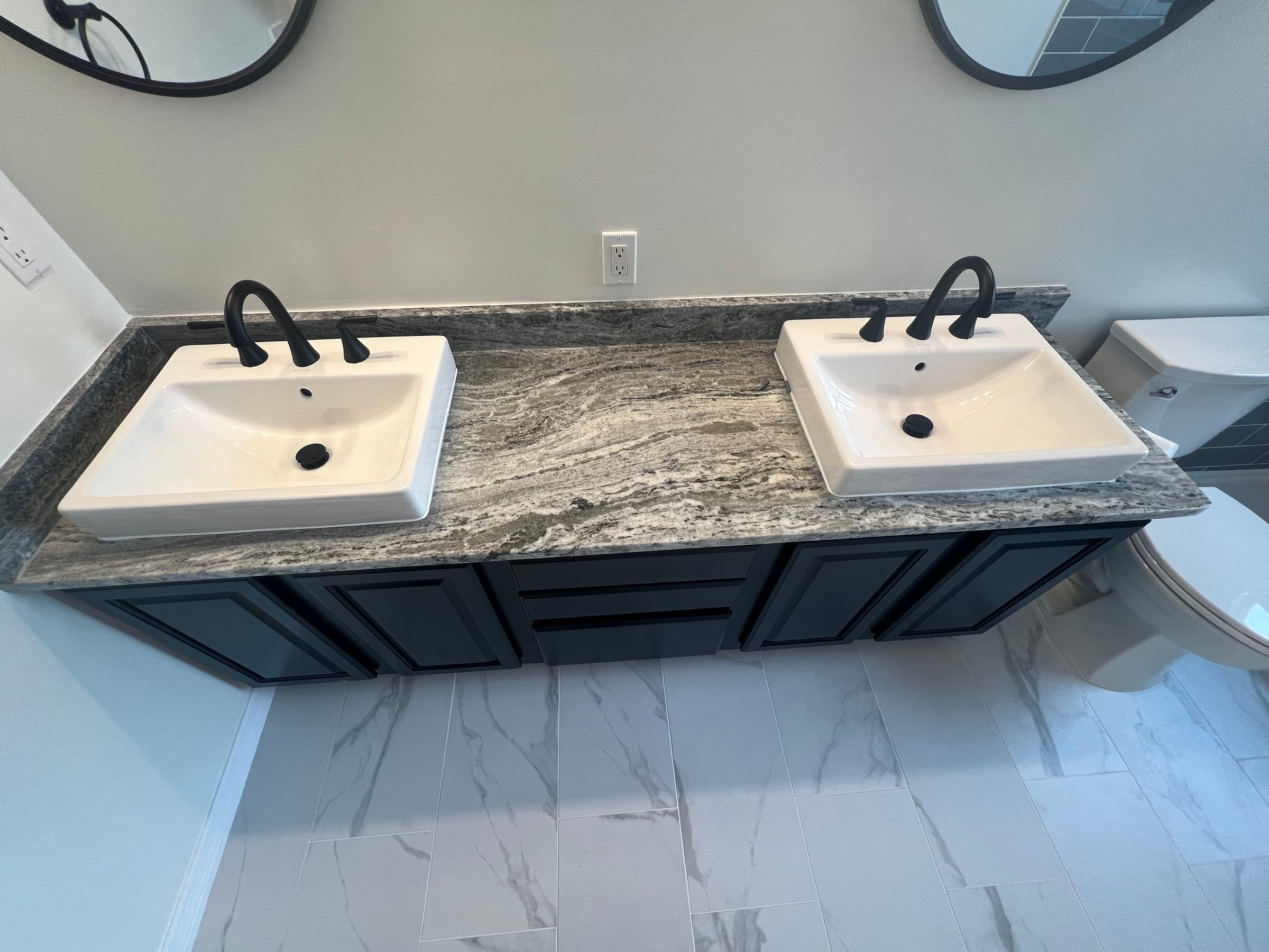 Luxury bathroom renovation - view 1