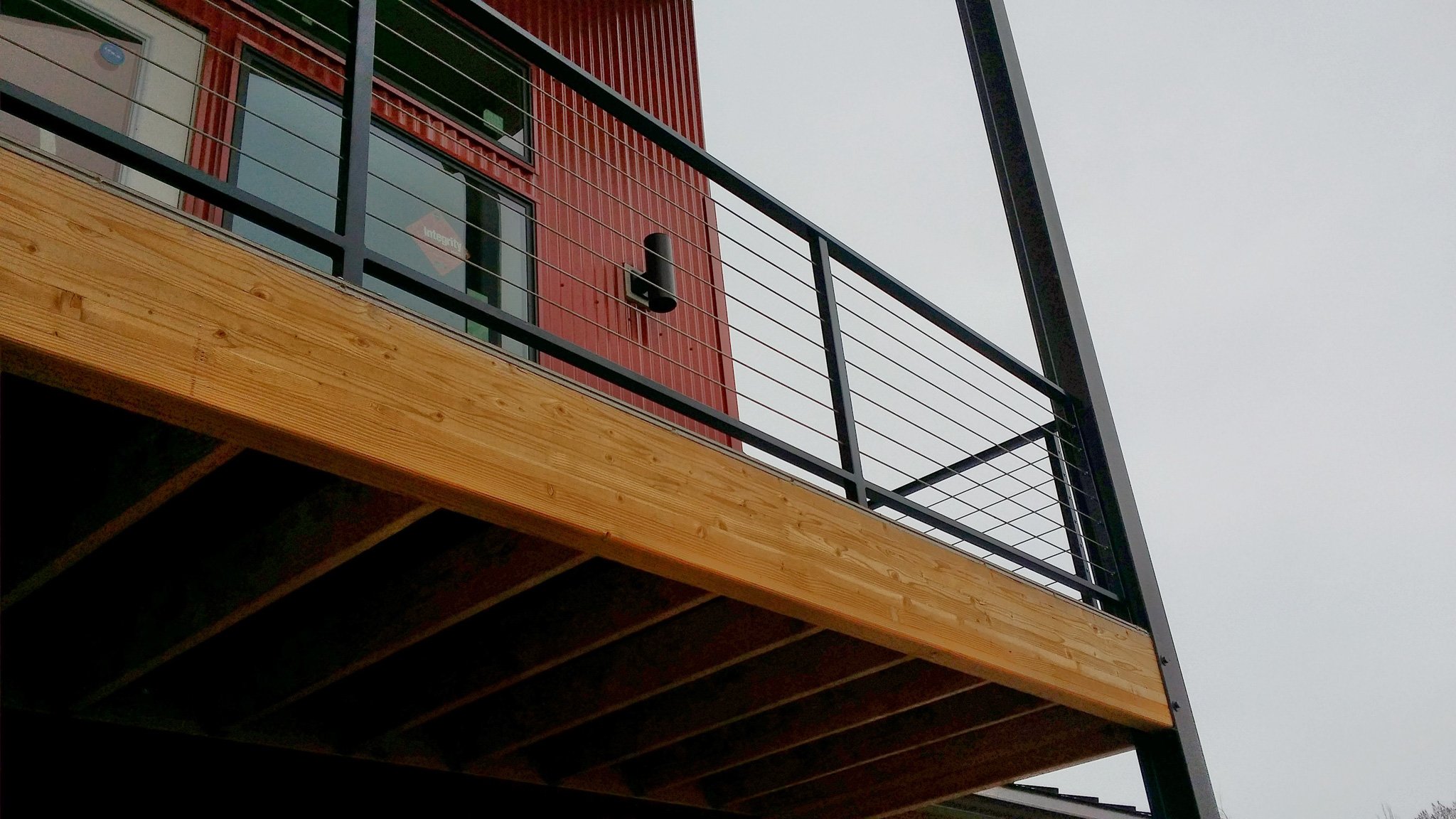 Metal railing powder coating process