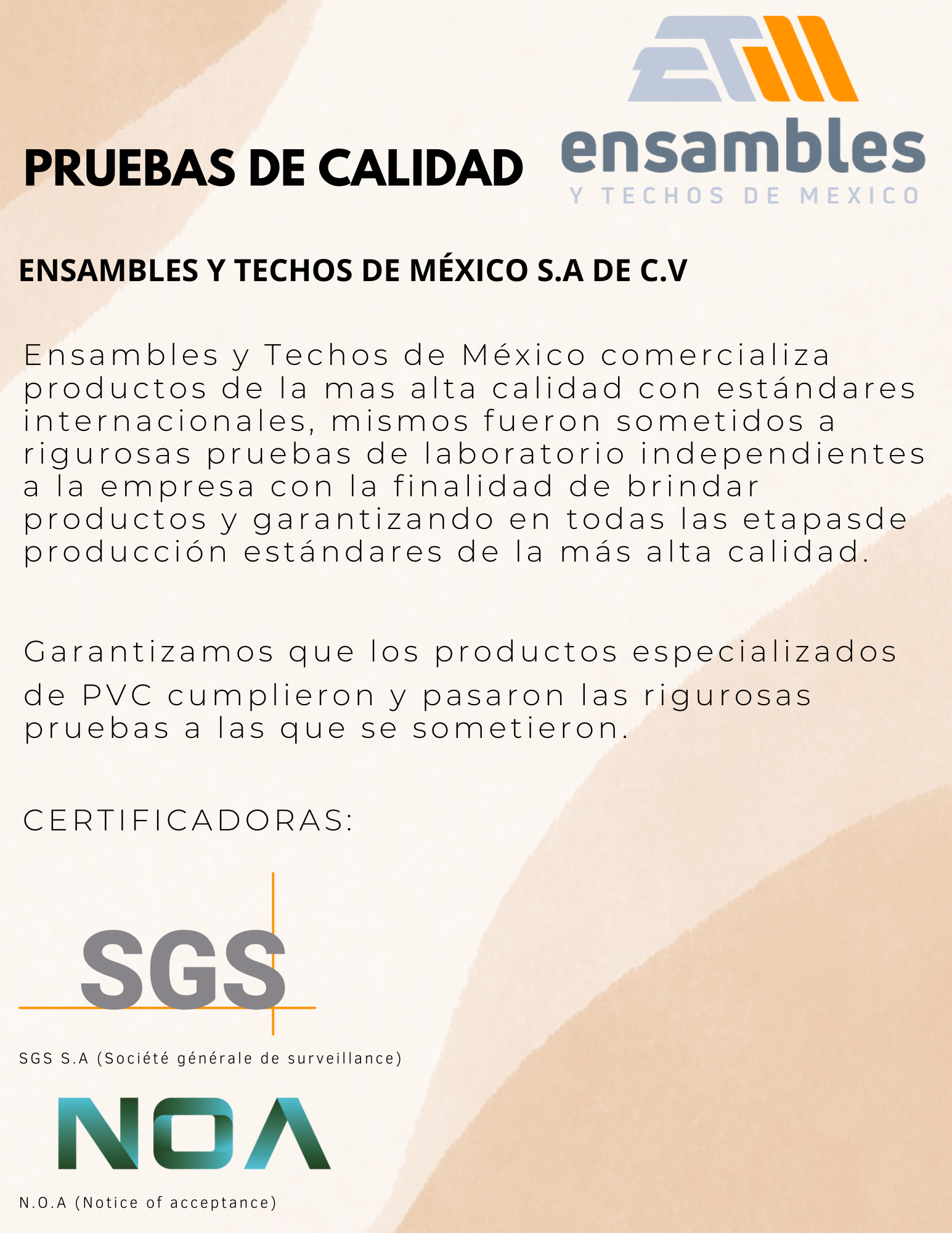 Certificado de Calidad 1