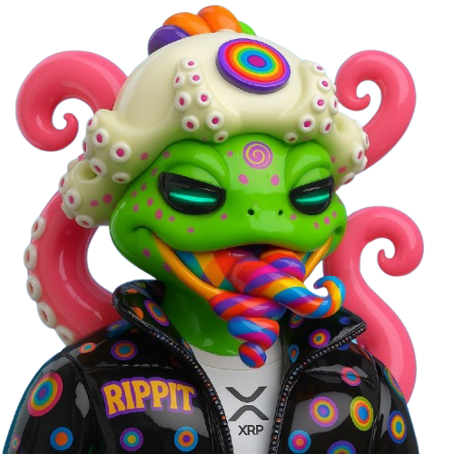 RIPPIT Logo - Frog with Octopus