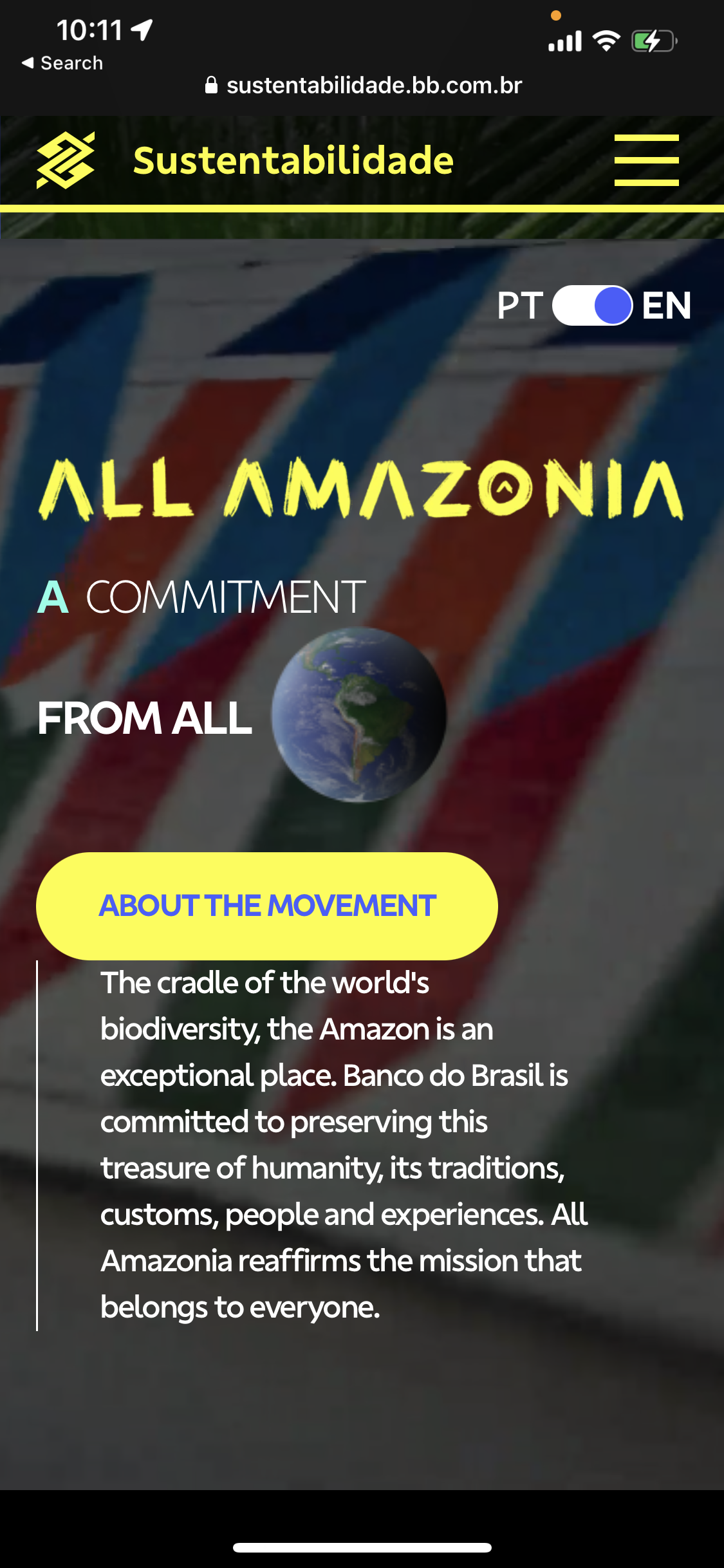 Banco do Brasil Sustentabilidade campaign