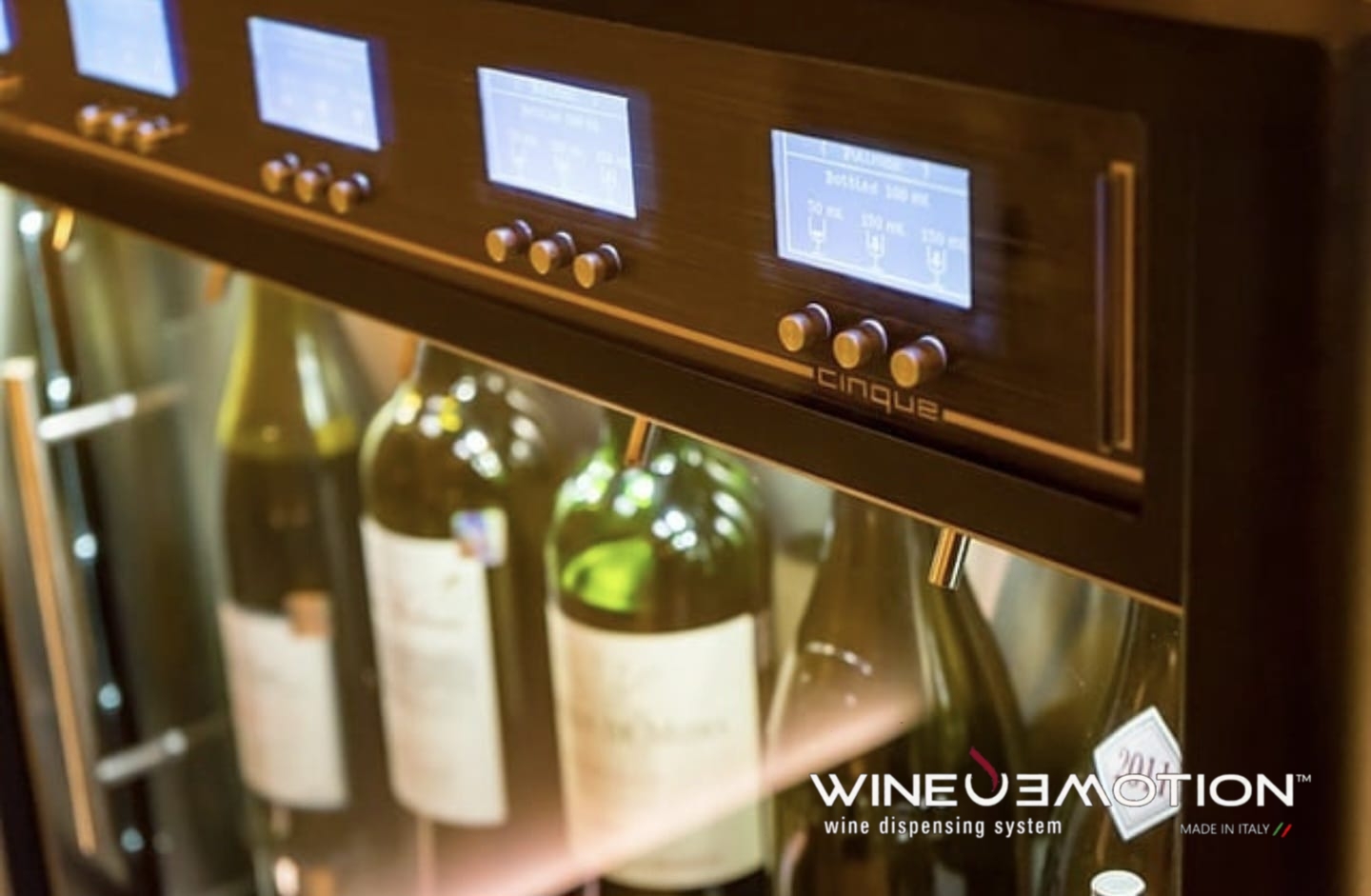 Dispensador vino por copa WineEmotion tinto automático para mixología profesional, cava, vinicultura, enología, vinotecas, hotelería, restaurante, eventos enfriador Thrill