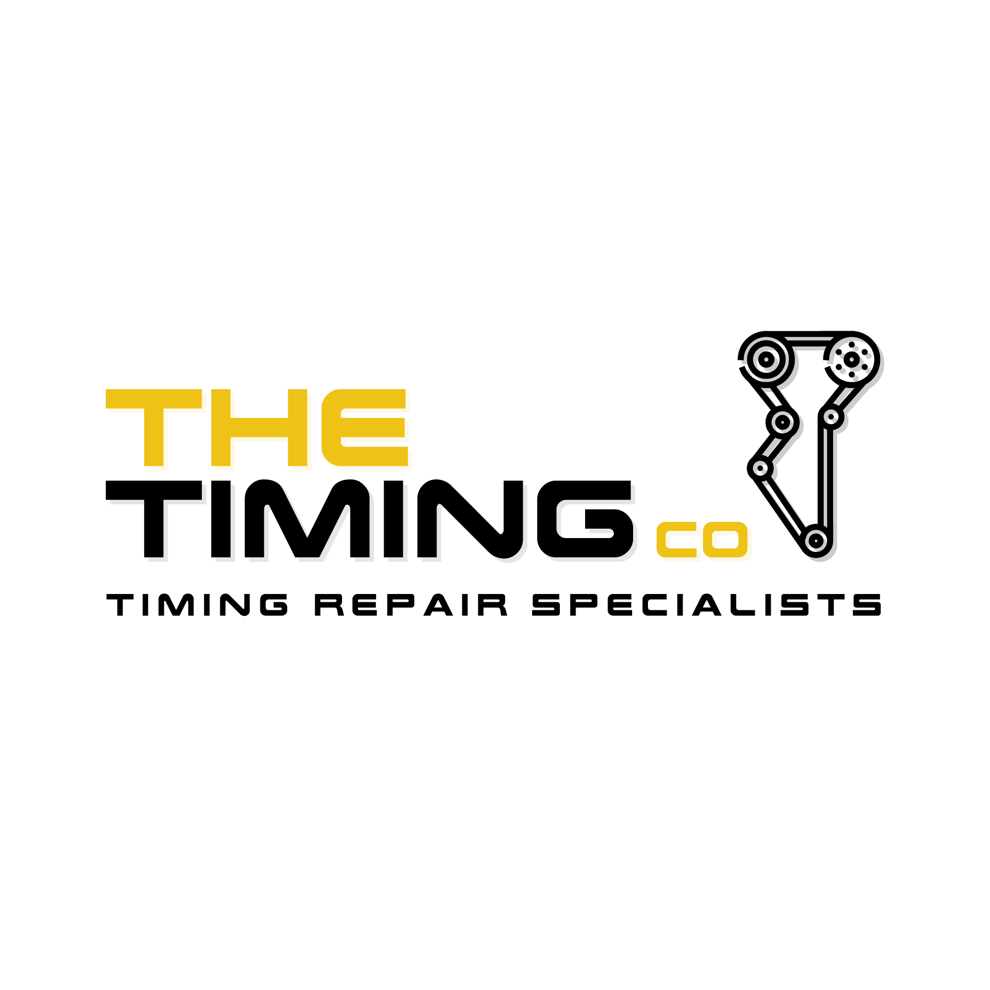 Logo with THE in yellow and co in smaller yellow letters on a black background, forming part of a larger word.