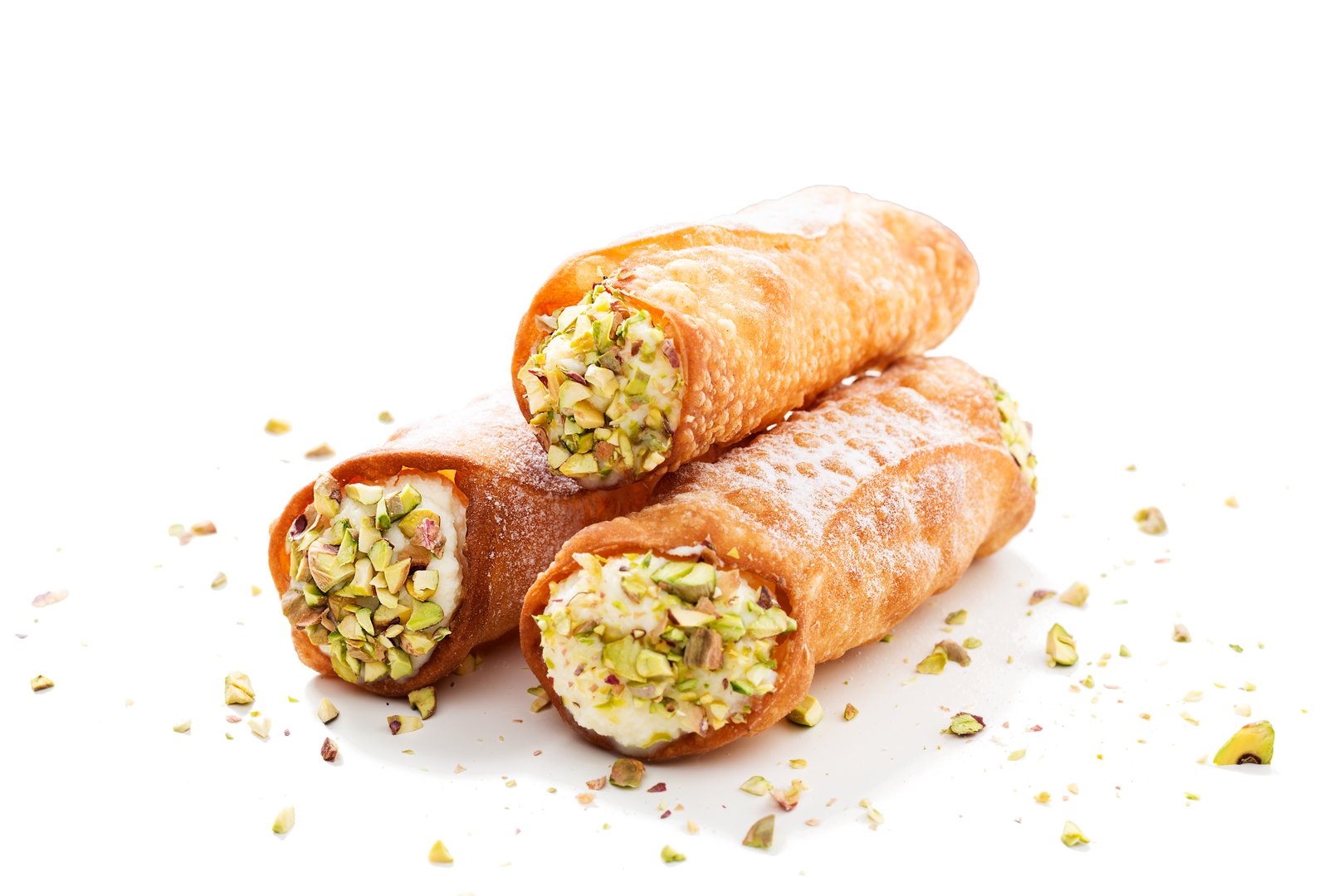 Pistachio Covered Cannoli