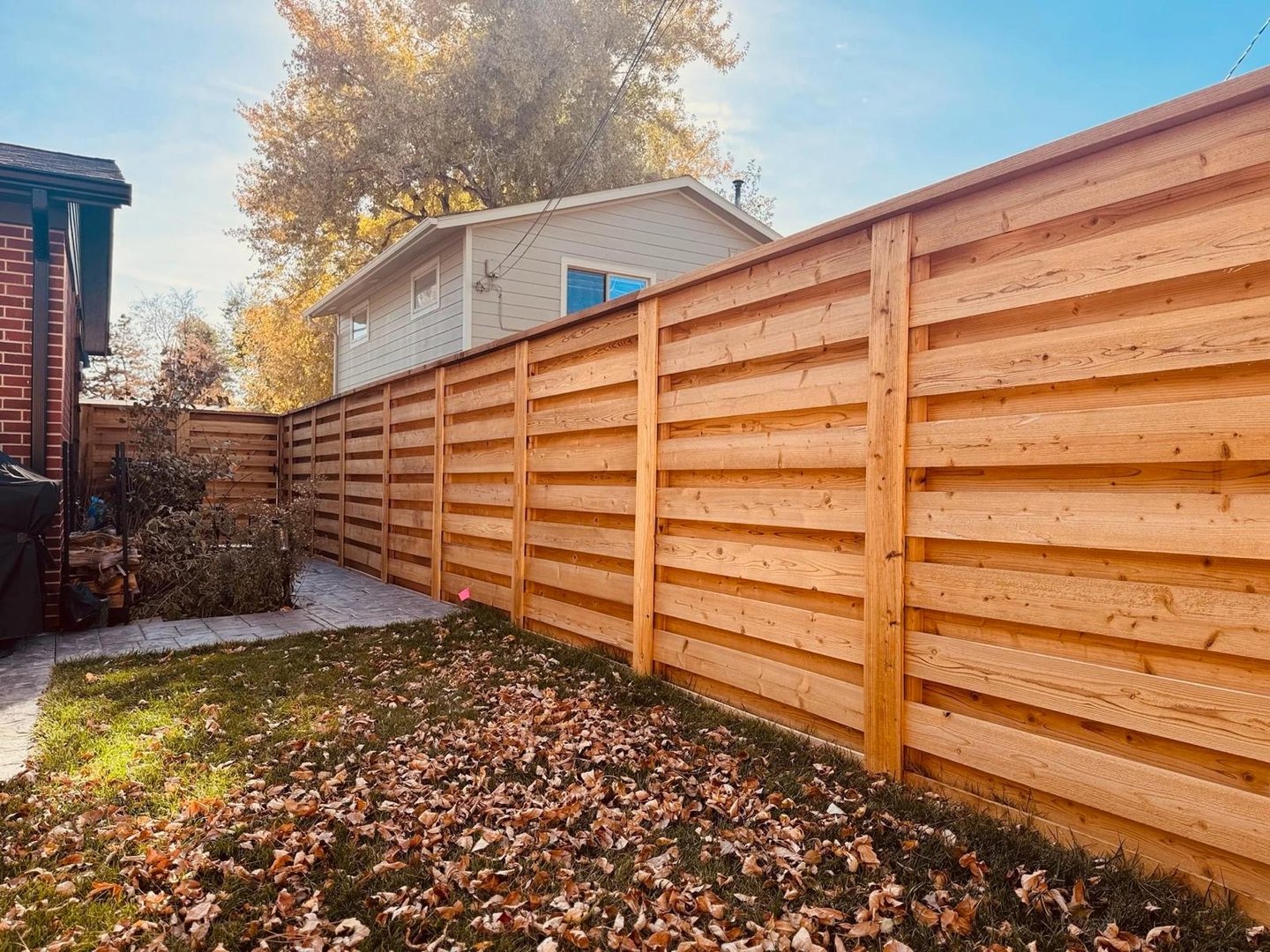 Horizontal Cedar Fence