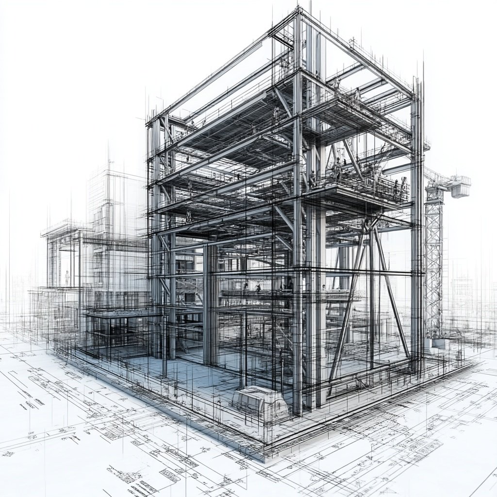 Proyecto industrial - Estructura de acero