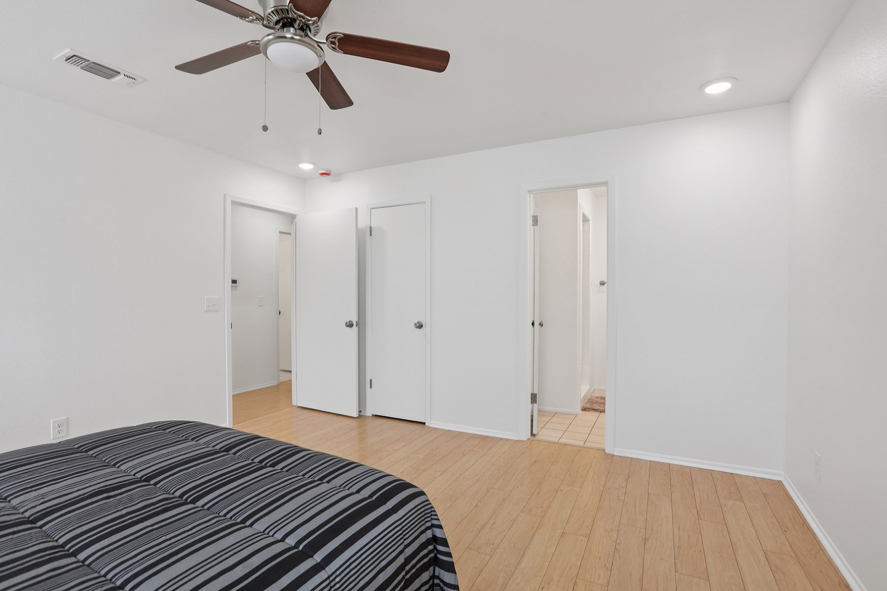 Bedroom with closet space