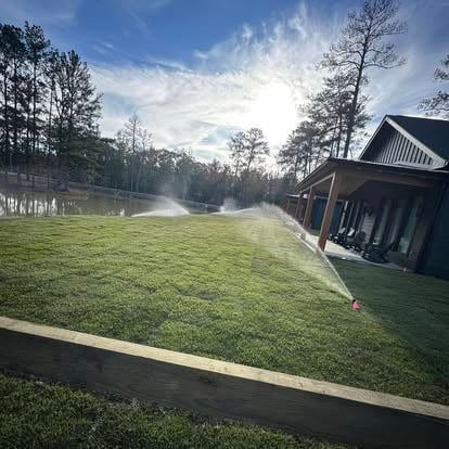 Professional irrigation system installation