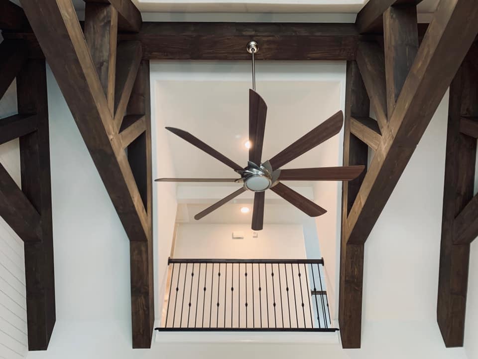 Faux beams and ship lap detail