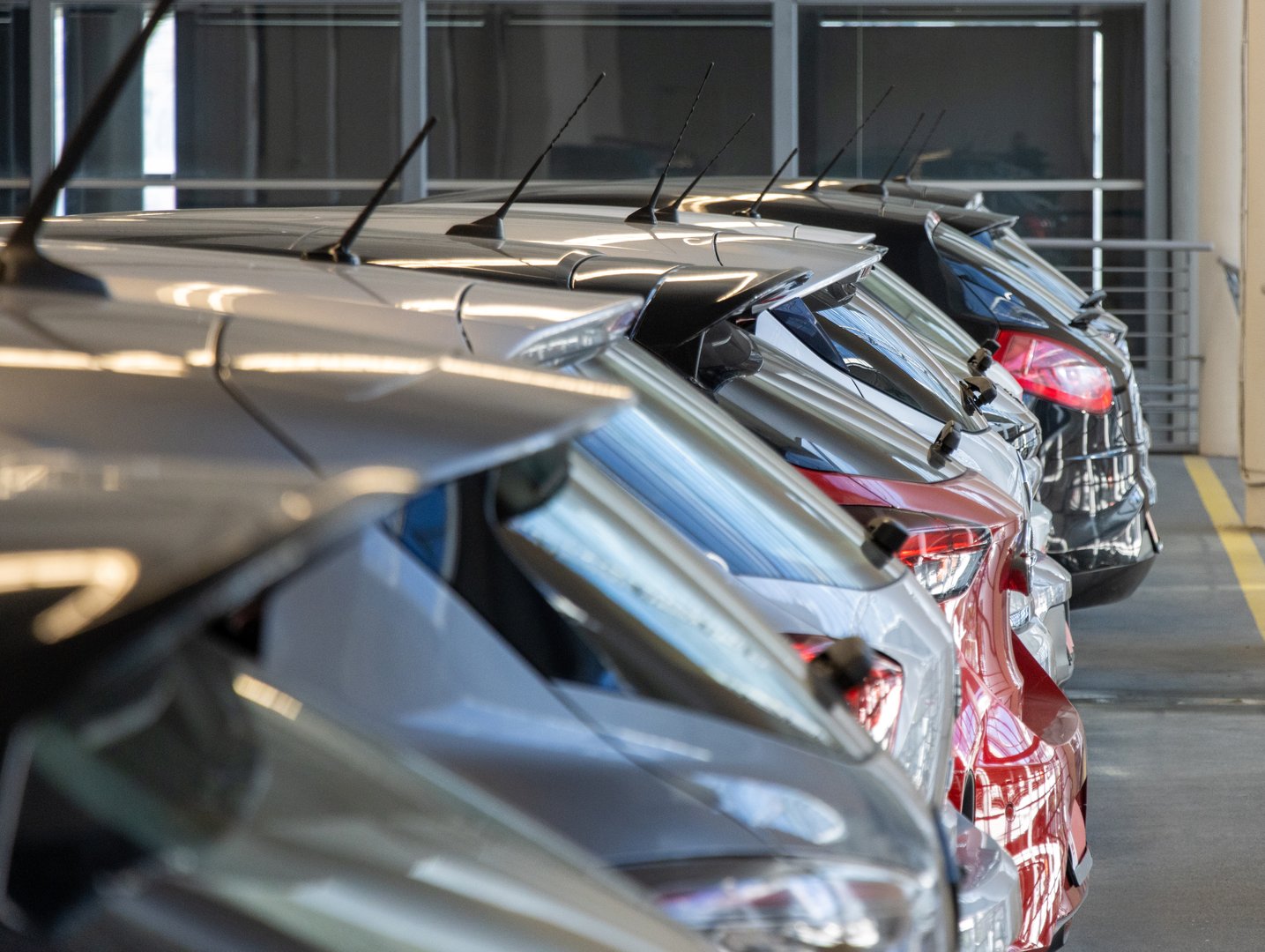 Used cars sales shop garage