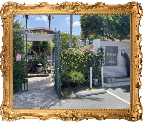 Back parking lot entrance