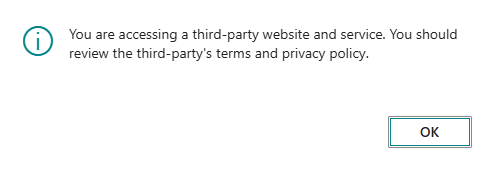 Terms and Conditions page