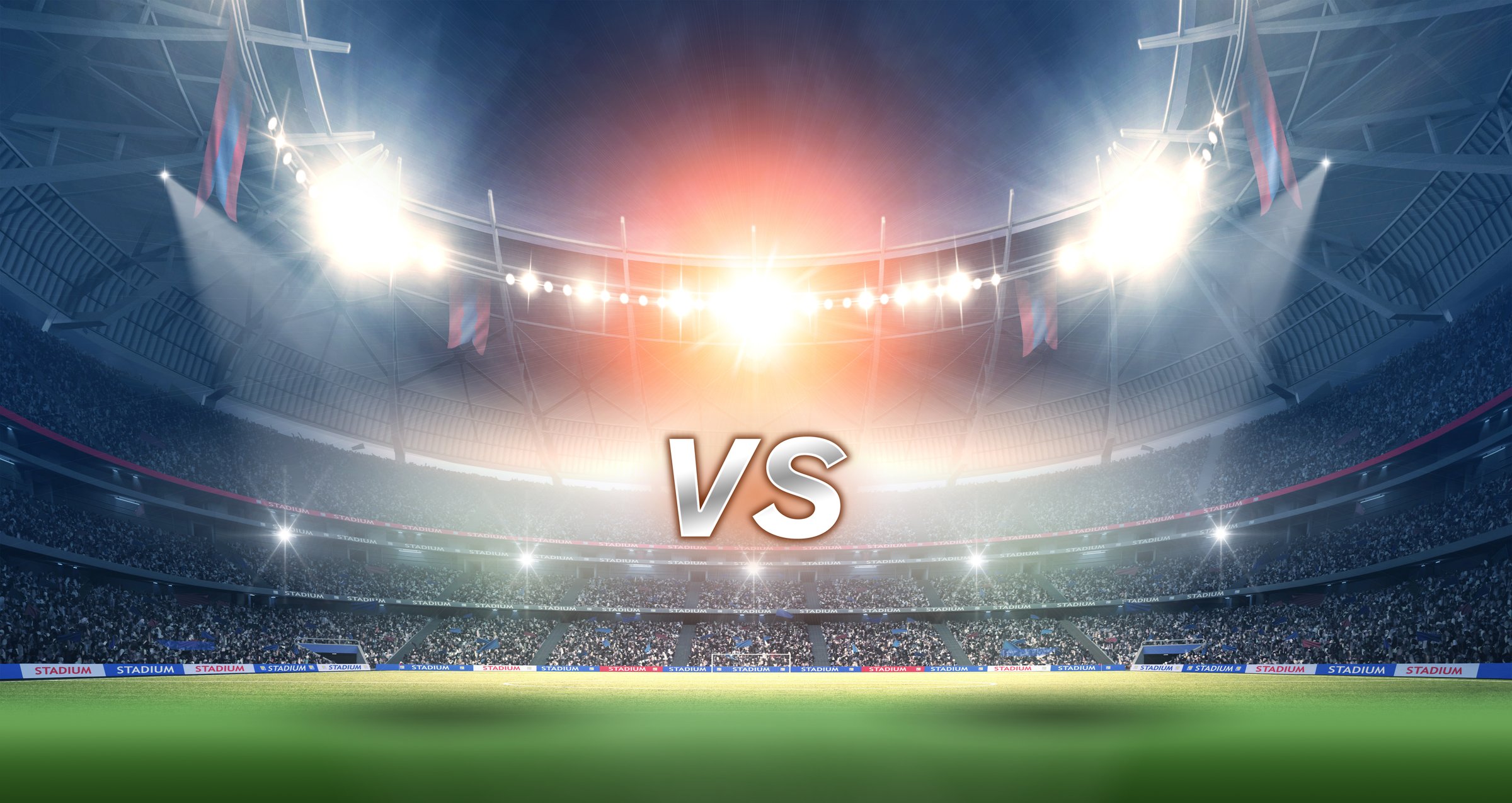 An imaginary stadium is modelled and rendered.