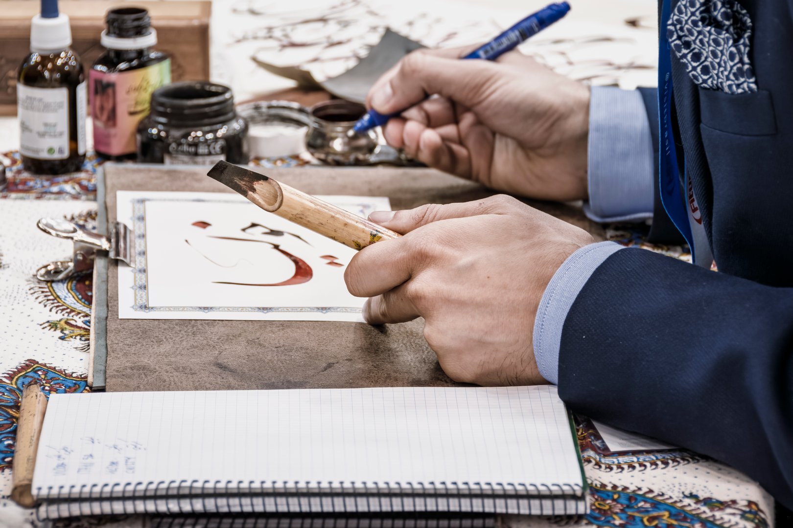 Madrid, Spain, January 23rd, 2025: Hand of the Artisan: Ancient Expression Meets Trade Show Modernity