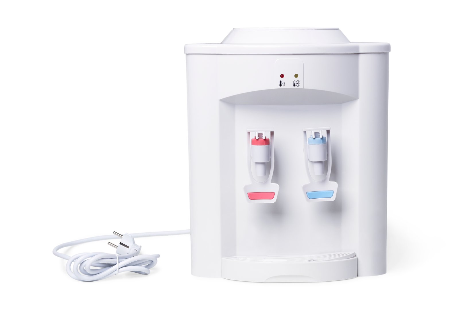 Office drinking water cooler isolated on white
