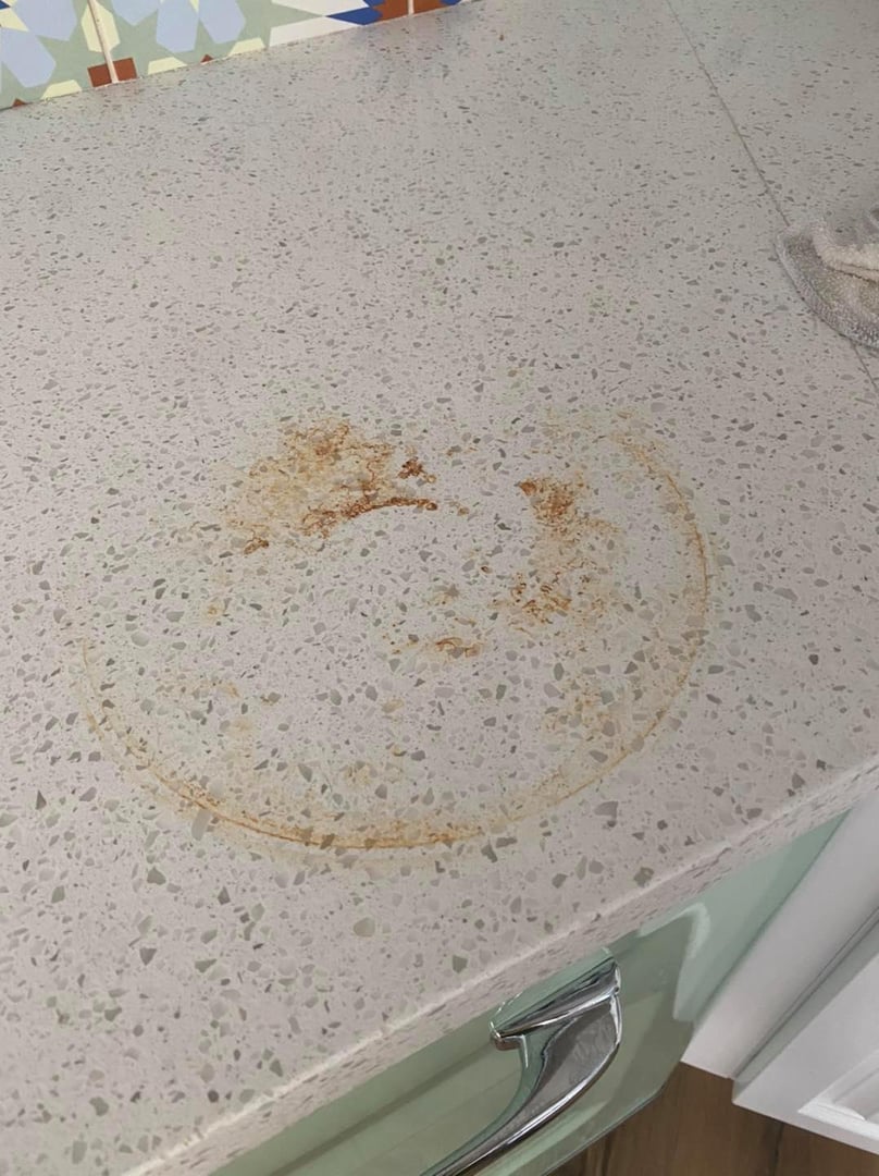 Stained Corian and Solid Surface Countertop