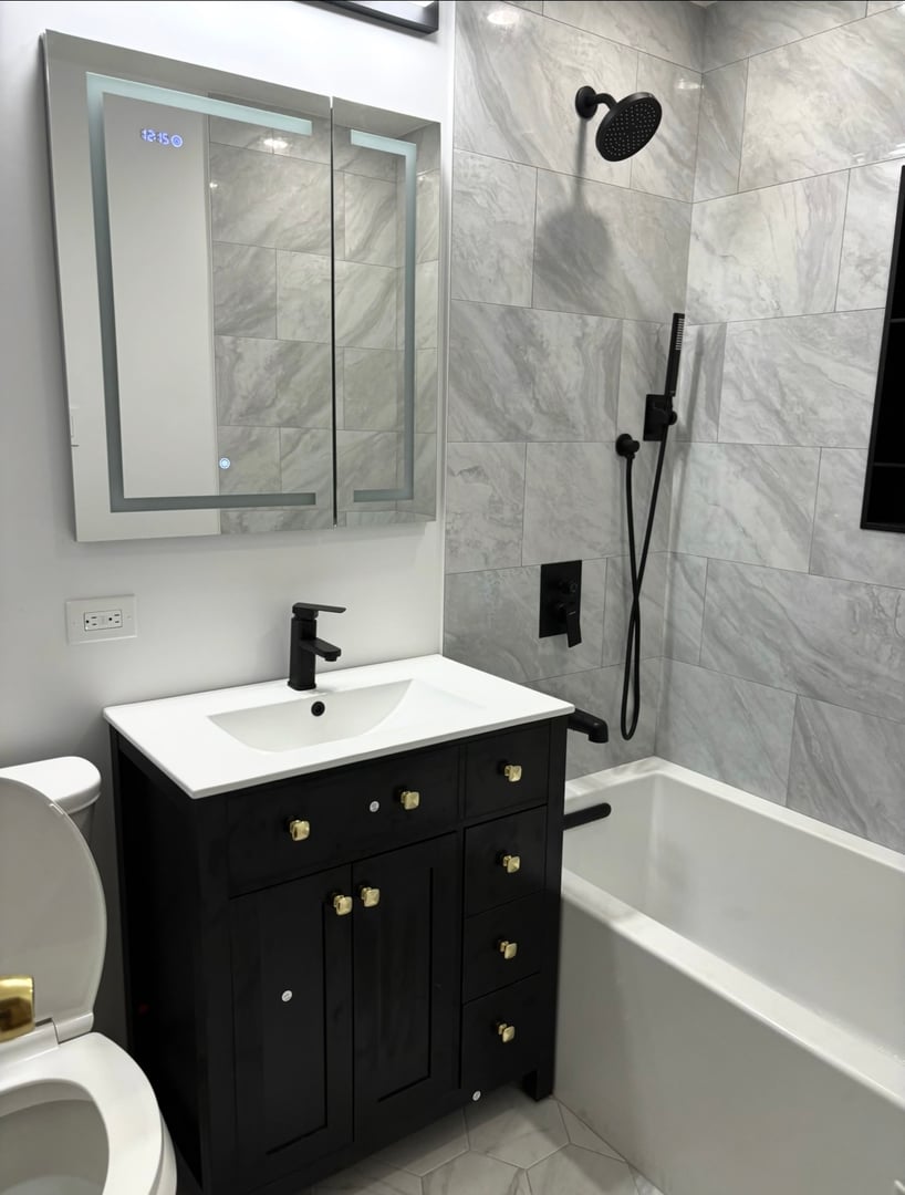 George G Construction bathroom remodel project