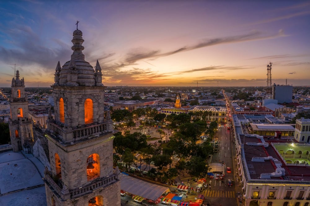 Mérida Yucatán cityscape view