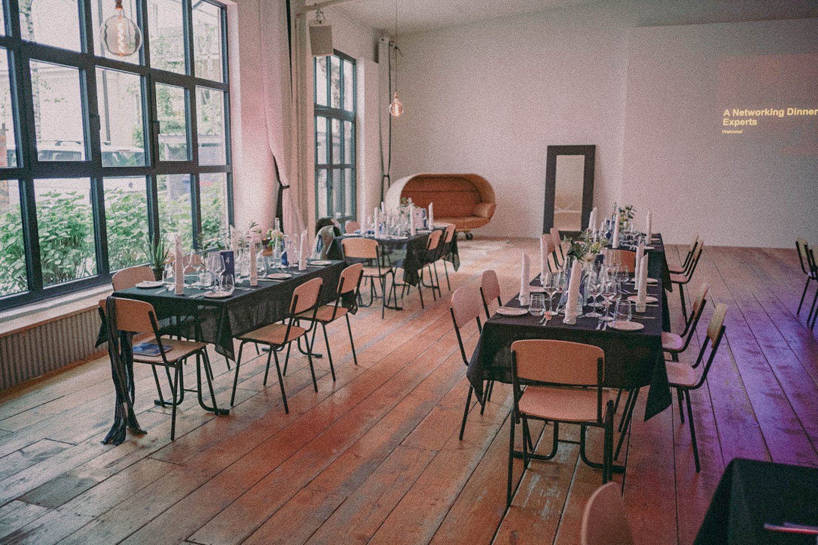 abendveranstaltung mit dinner für schott pharma ag & co. kgaa im studio g3, münchen.