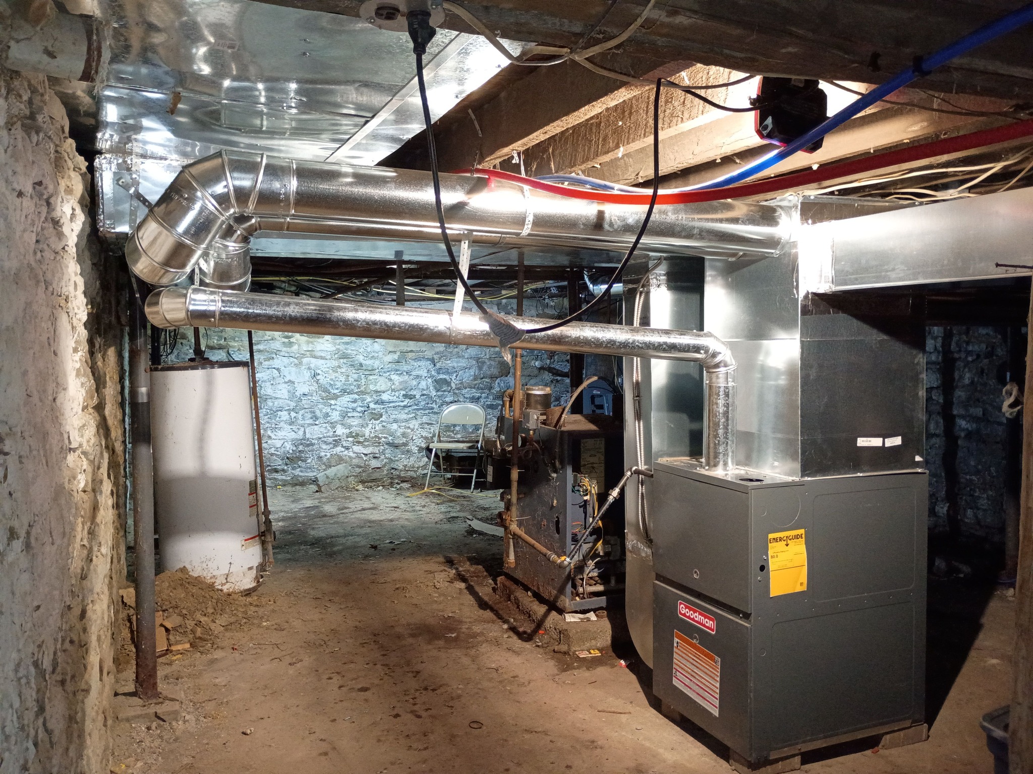 High Peaks Mechanical furnace installation project