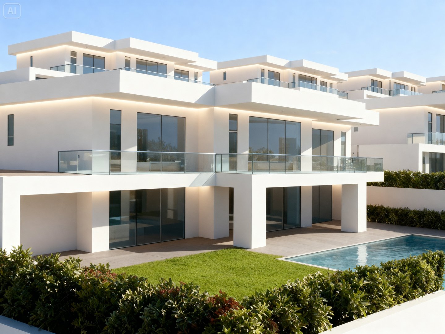 Modern luxury villa with stunning architecture