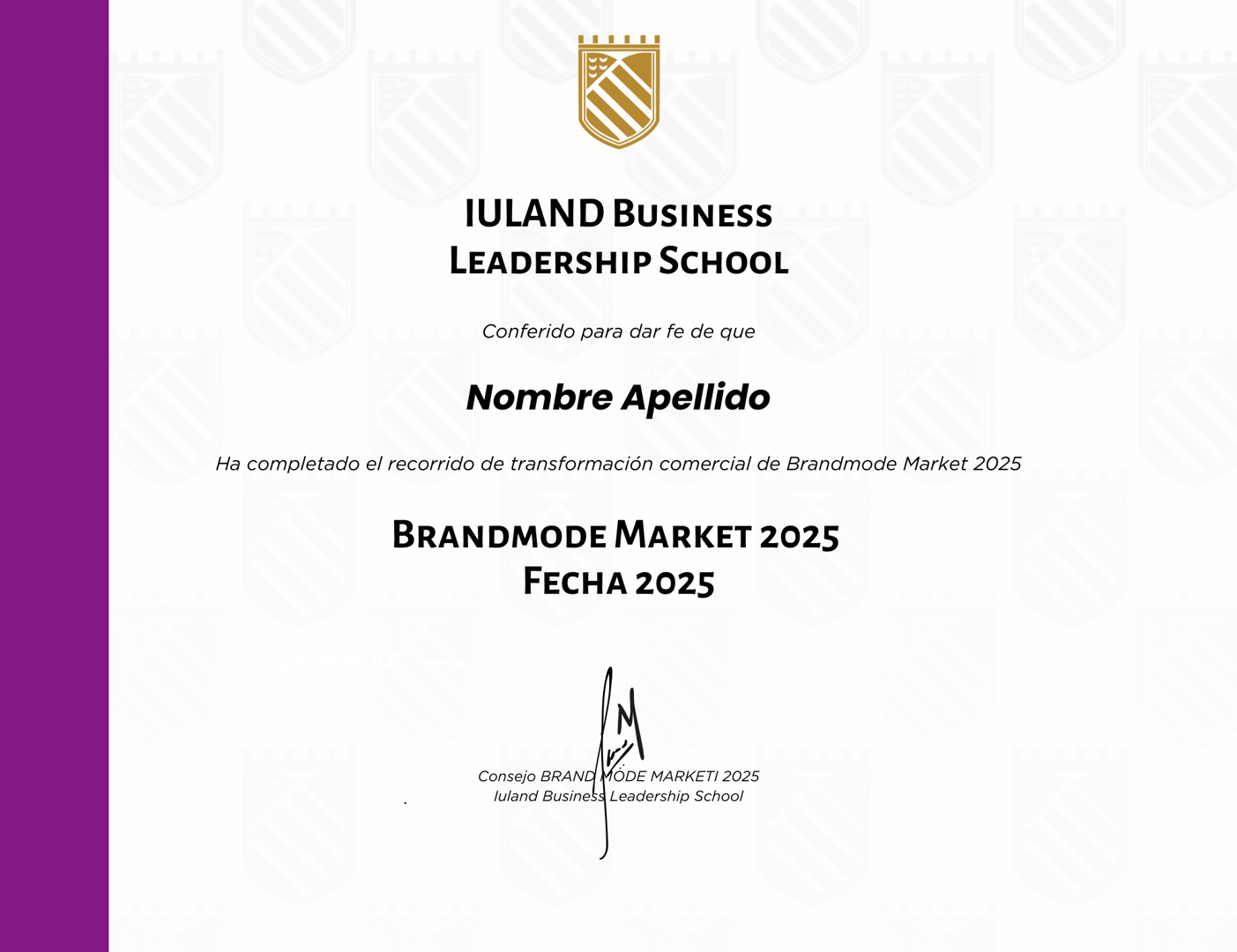 Certificado de reconocimiento BrandMode Market 2025