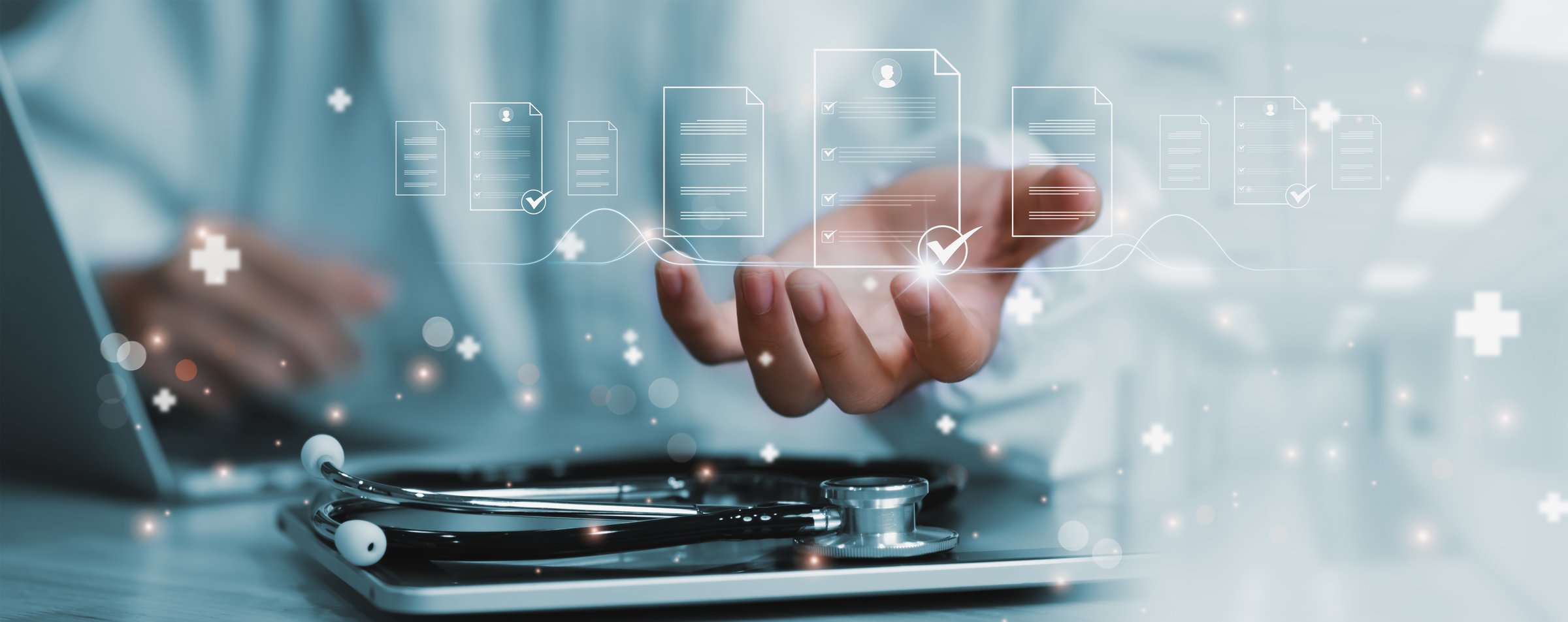 Doctor with medical report