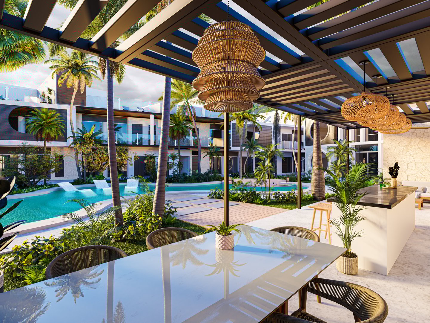 Detalle exterior del proyecto Laurel