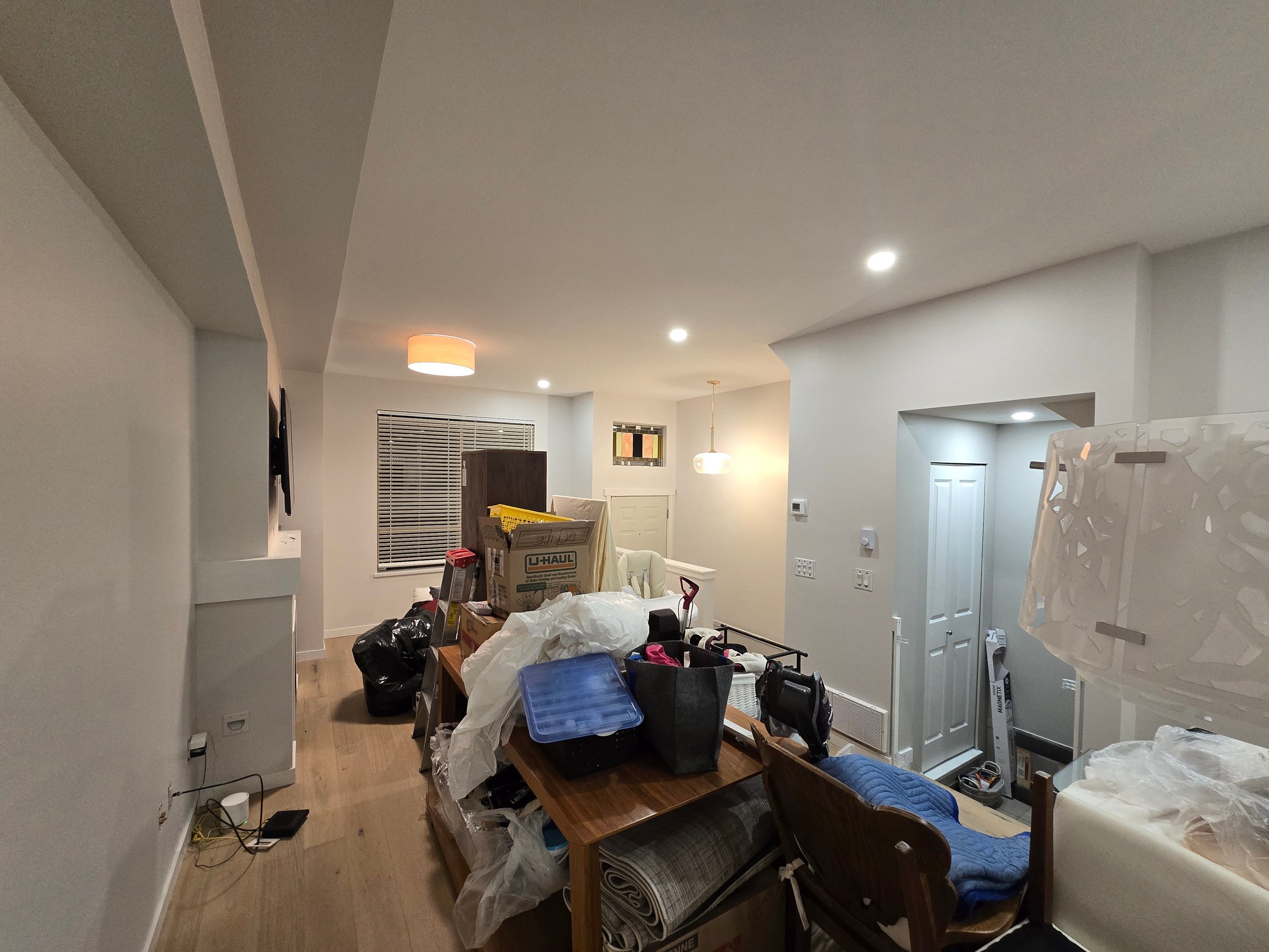 After work - finished front half of home interior