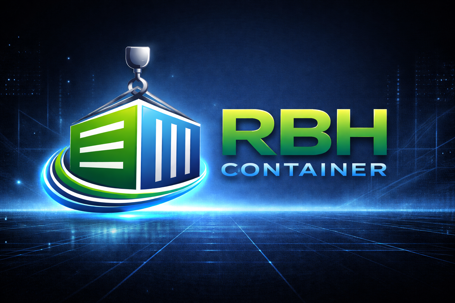 HIAB crane truck with mobile crane lifting shipping container