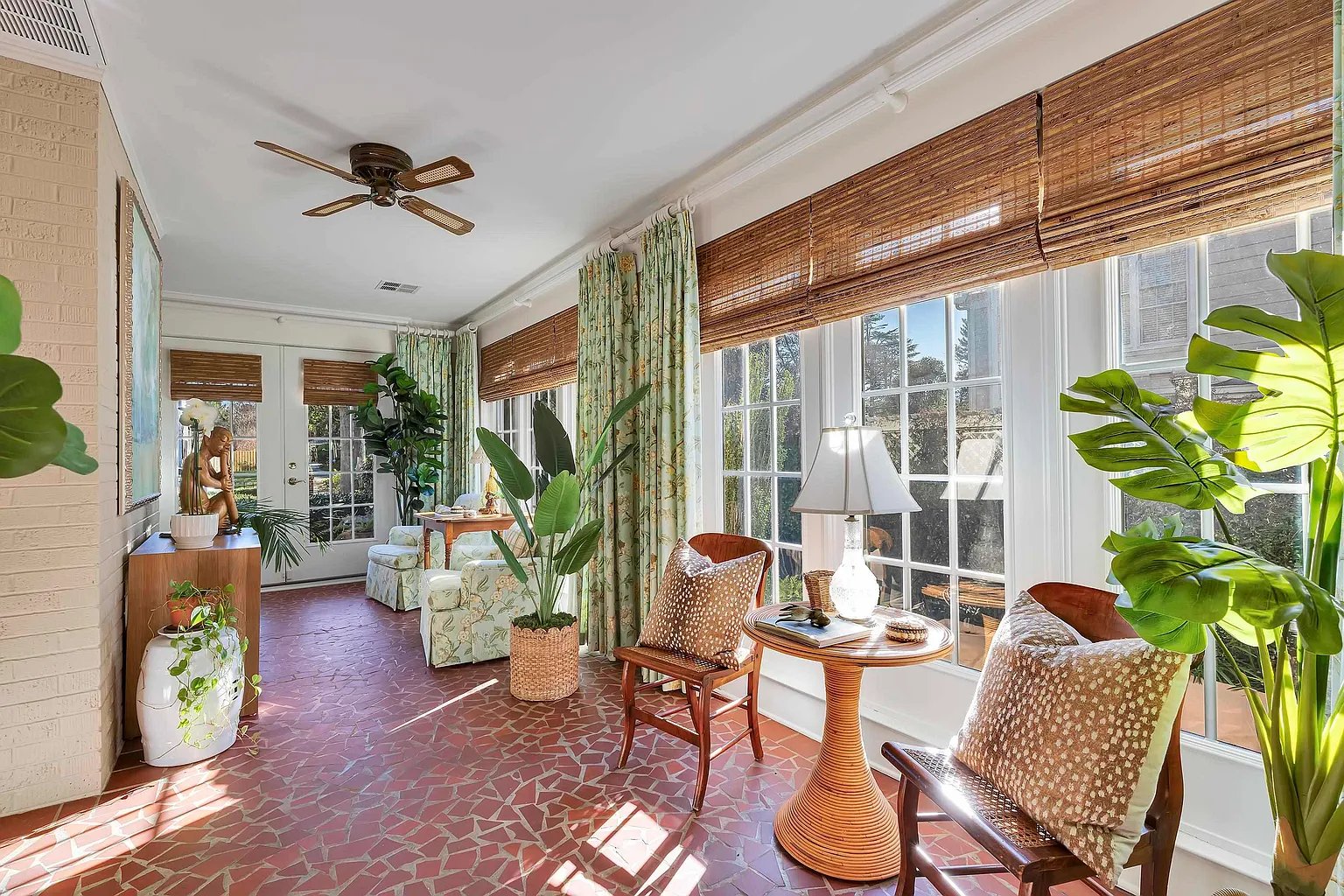 Beautiful sun room transformation with premium interior painting and design work